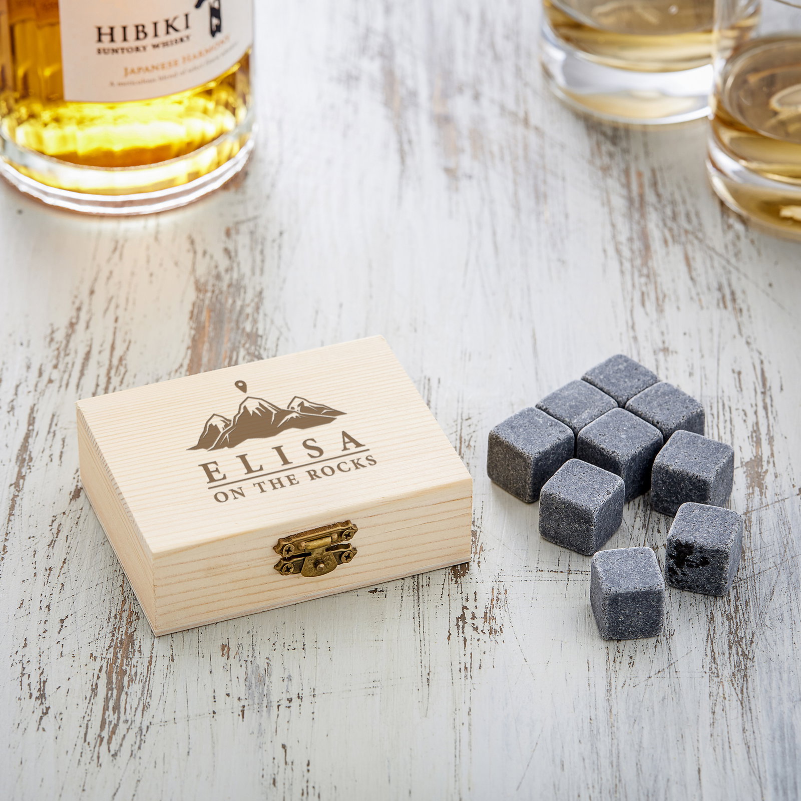Image of Whiskysteine - On the Rocks - Personalisiert