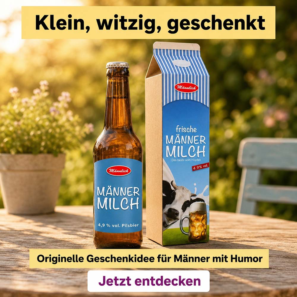 Männermilch im Karton