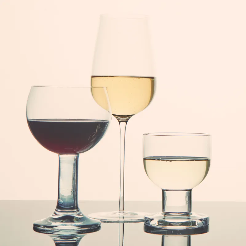 Four glasses of Mexican wine.