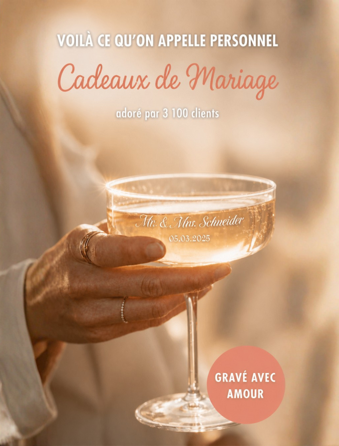 Coupe à champagne personnalisée gravée