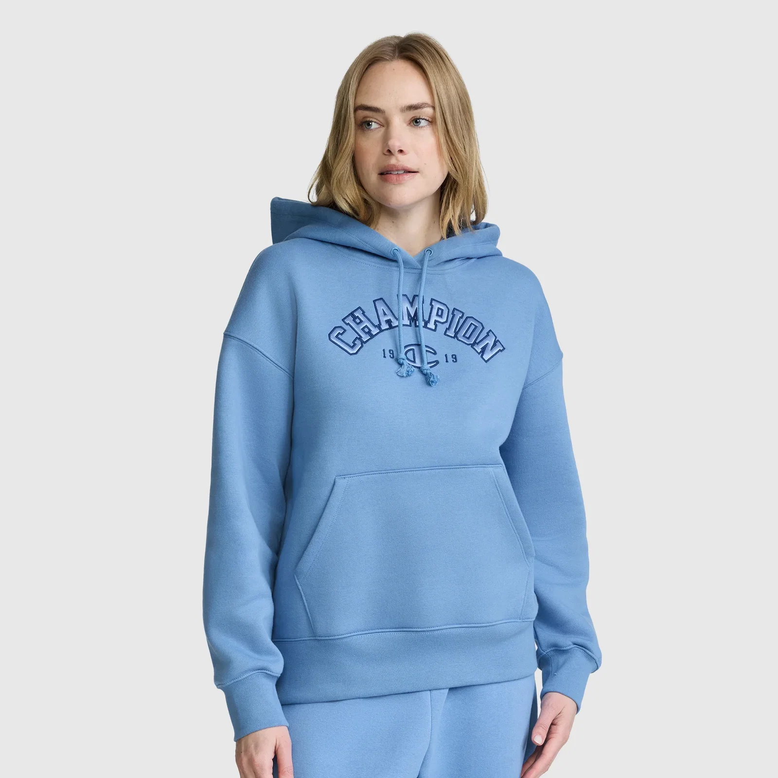 Image of Fleece Hoodie, Satin Applique