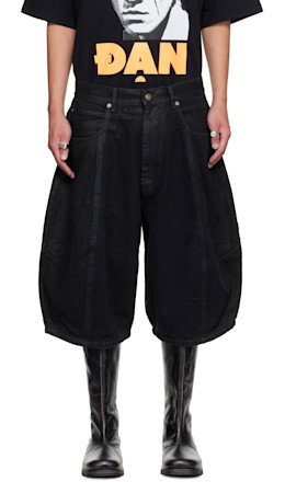 Black Puffa Shorts - LU'U DAN