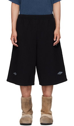 Black 3B Football Shorts - Balenciaga