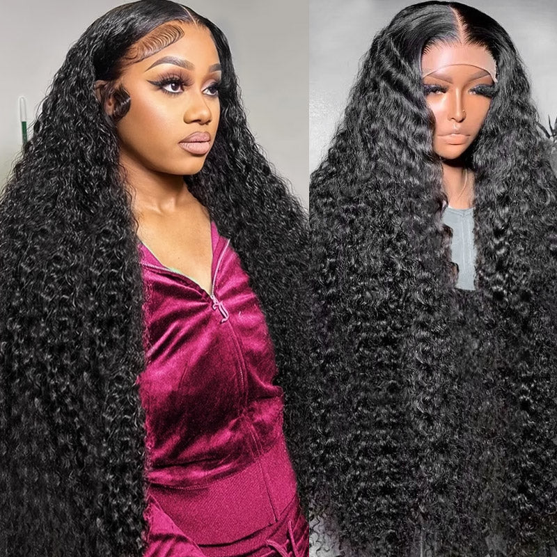38 40 Inch 250% Density HD Lace Wigs Deep Wave Human Hair 13x4 13x6 Lace Front Wigs for Women Natural and Realistic Lace Wigs