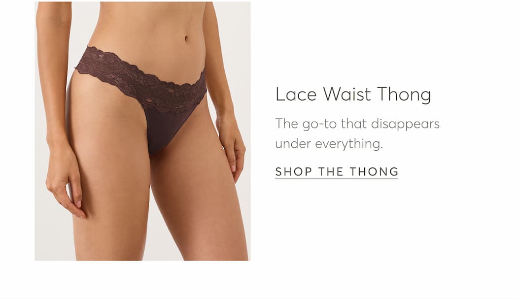 Lace Waist Thong | Shop The Thong 
