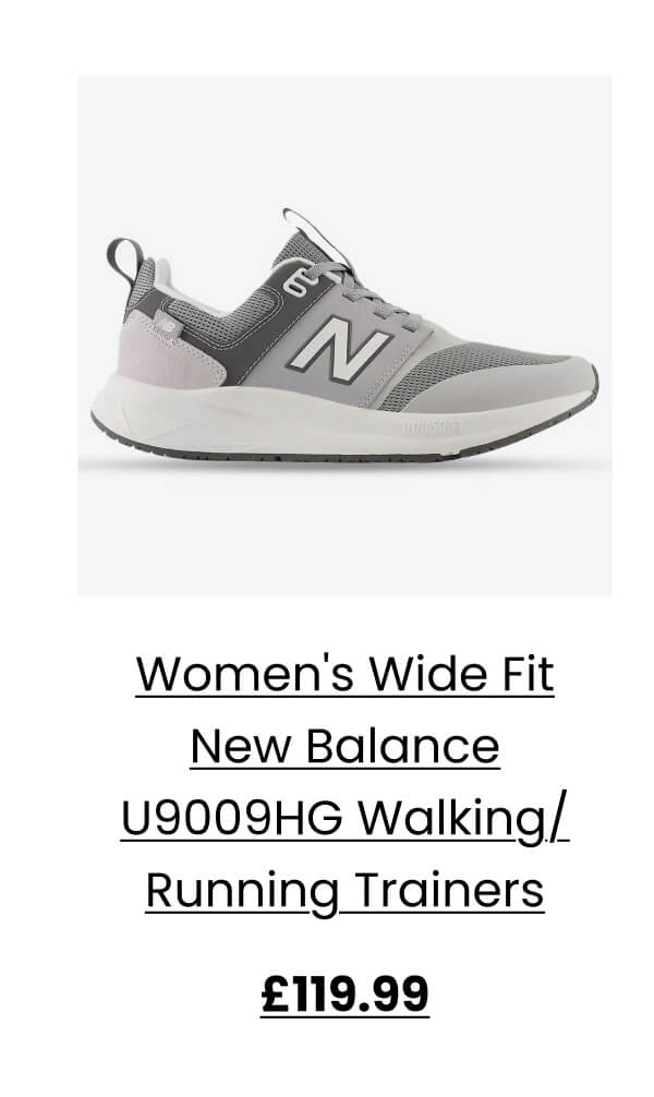Women's Wide Fit New Balance U9009HG Walking/Running Trainers £119.99