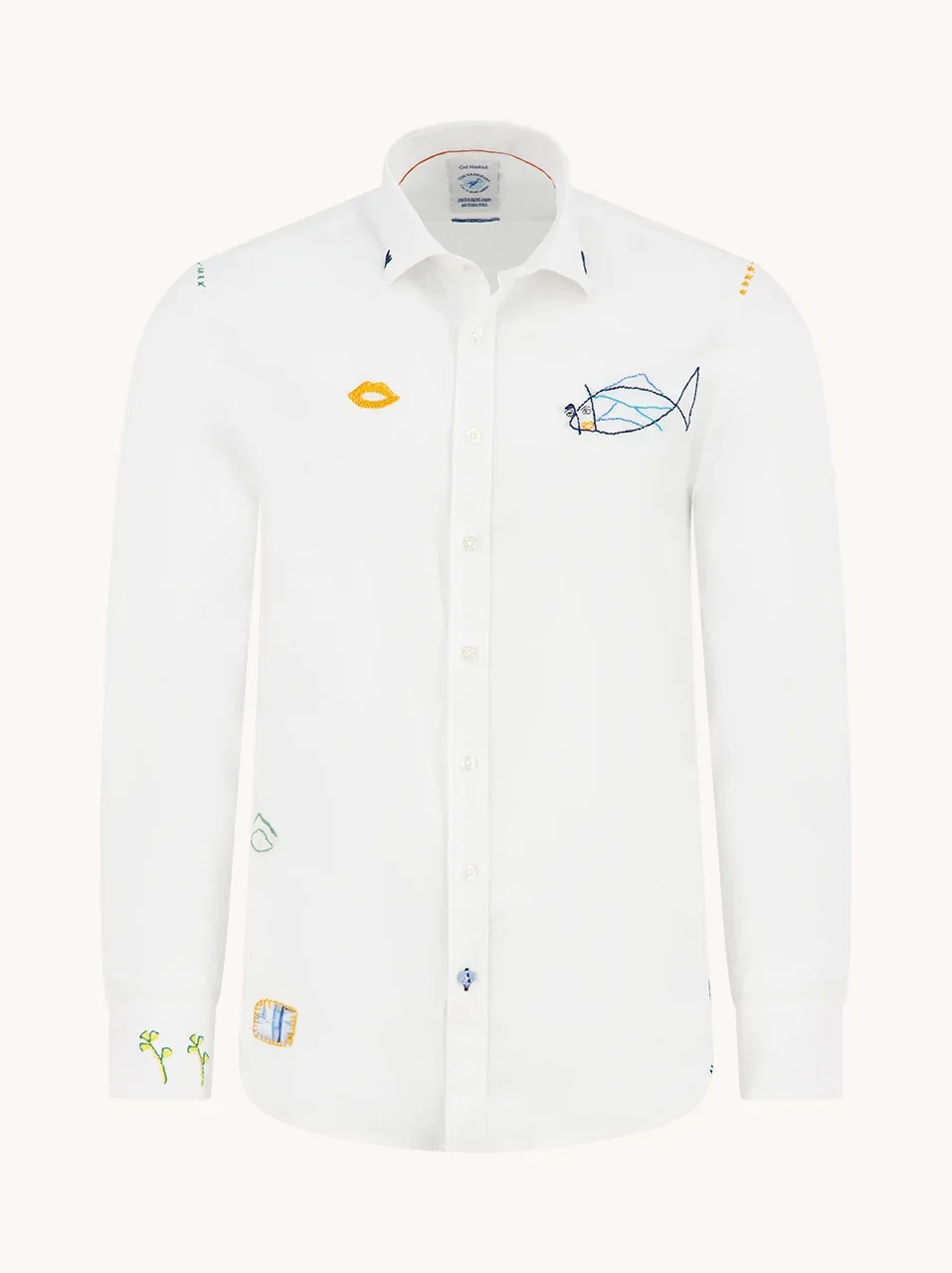 Image of Shirt linen embroidery