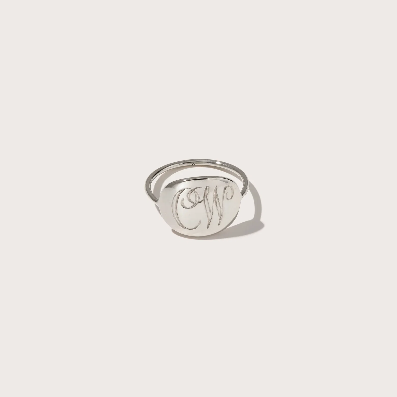 Image of Modern Signet Ring with Complimentary Hand Engraving