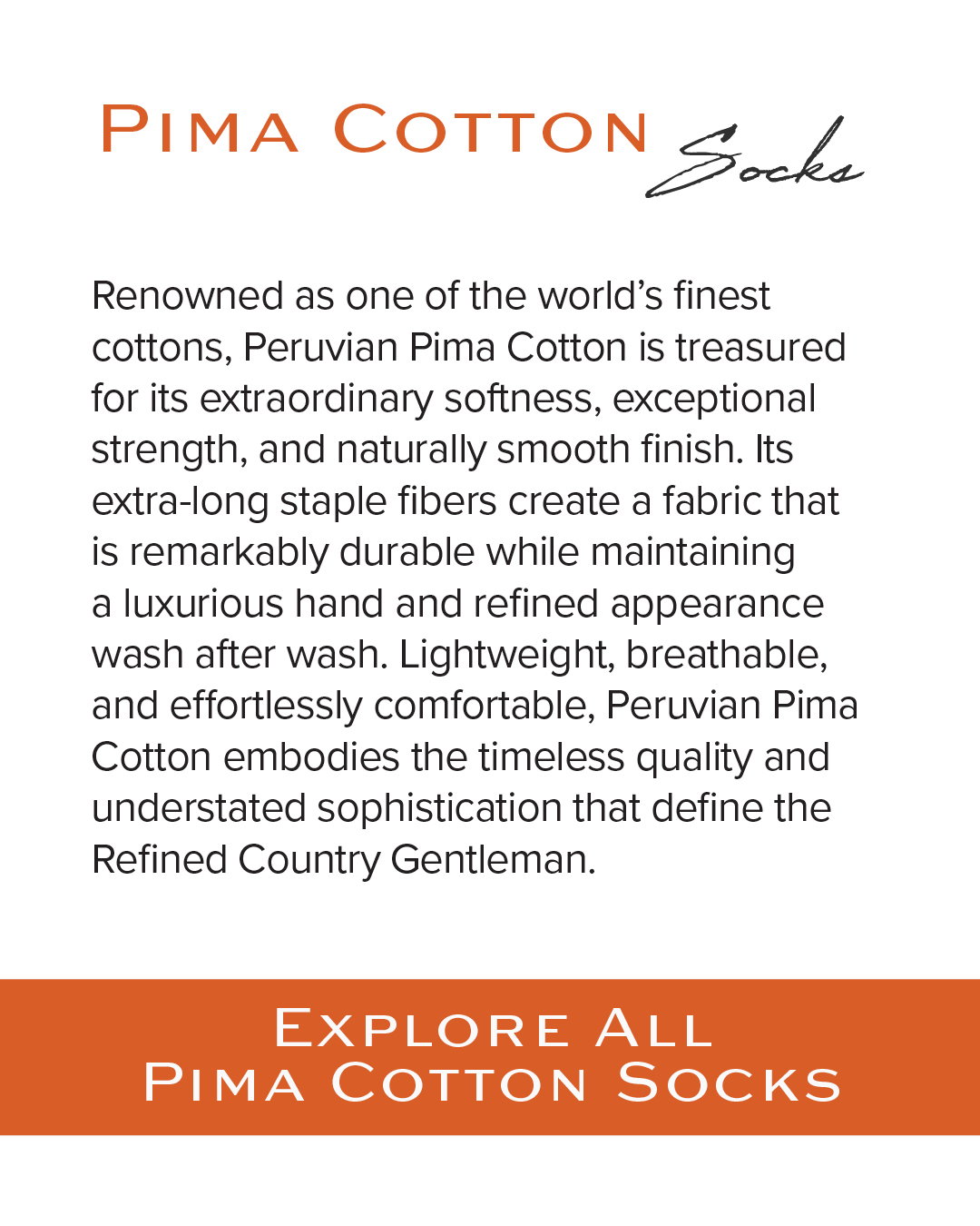 Pima Cotton Socks