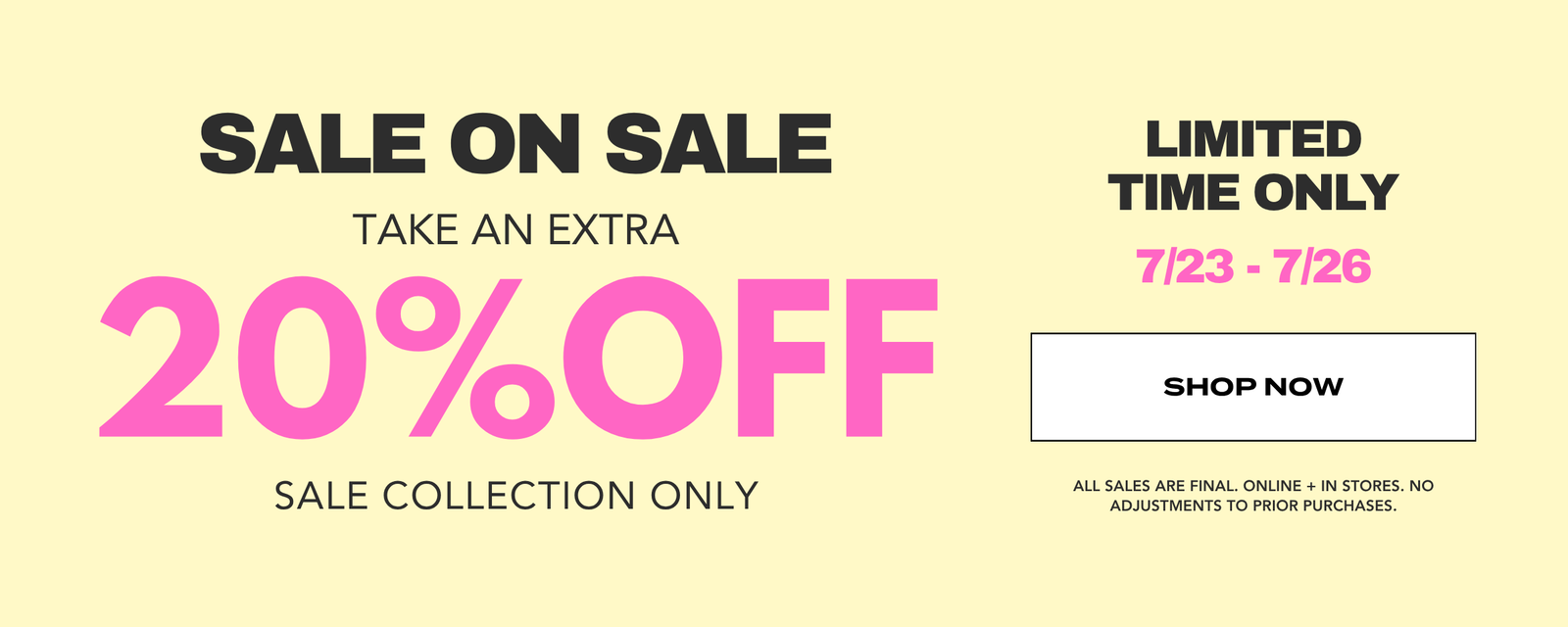 SALE ON SALE