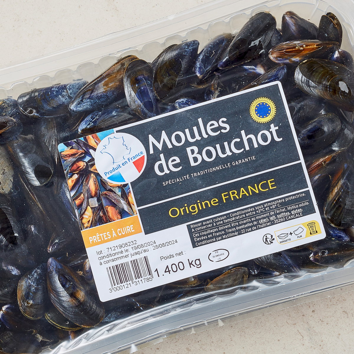 Bouchot-Muscheln aus Frankreich