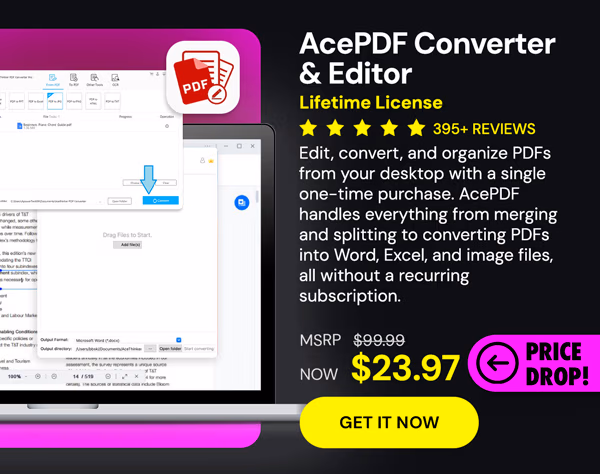 AcePDF Converter & Editor: Lifetime License
