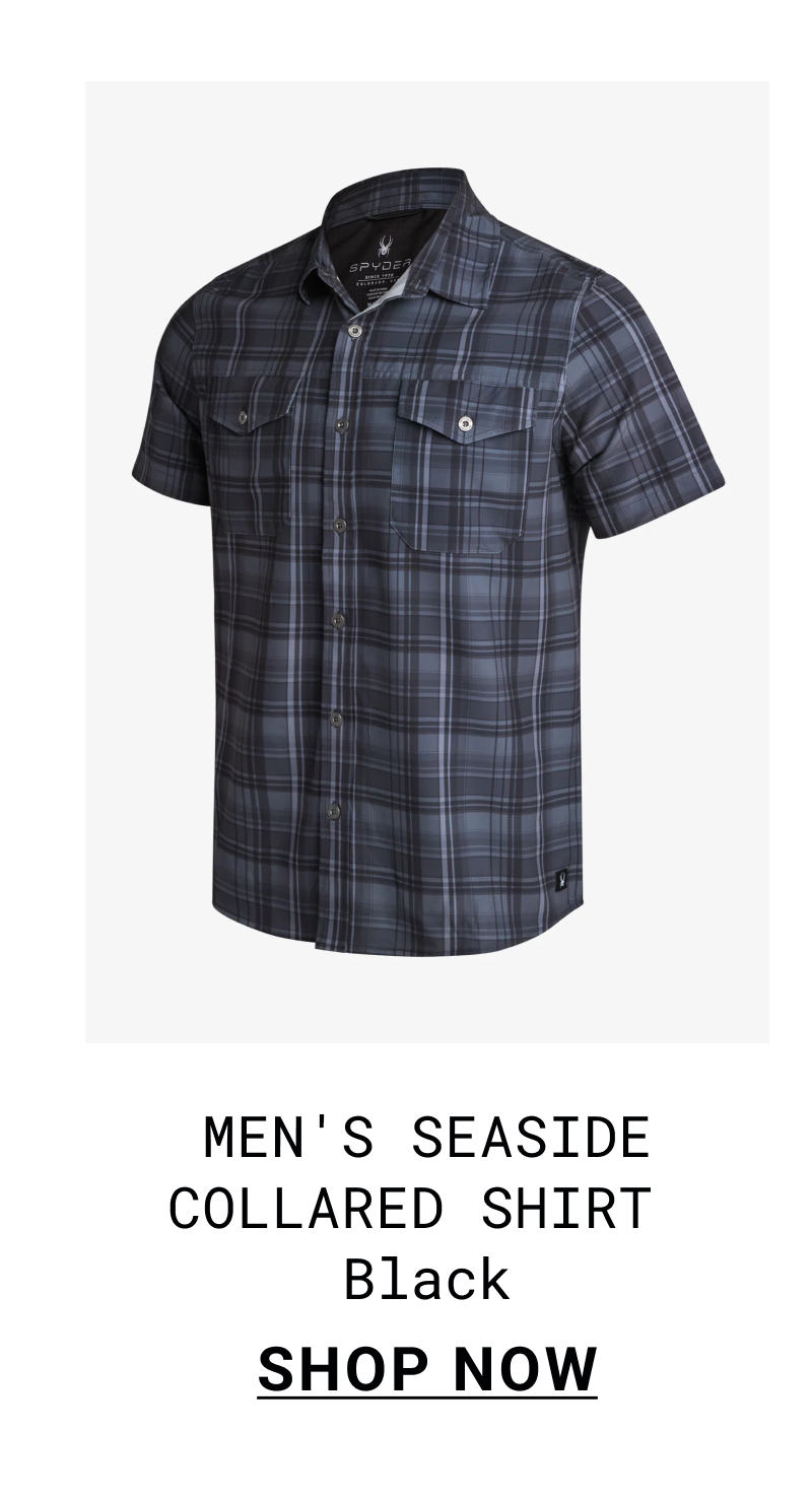 Men's Seaside Collared Shirt - Black