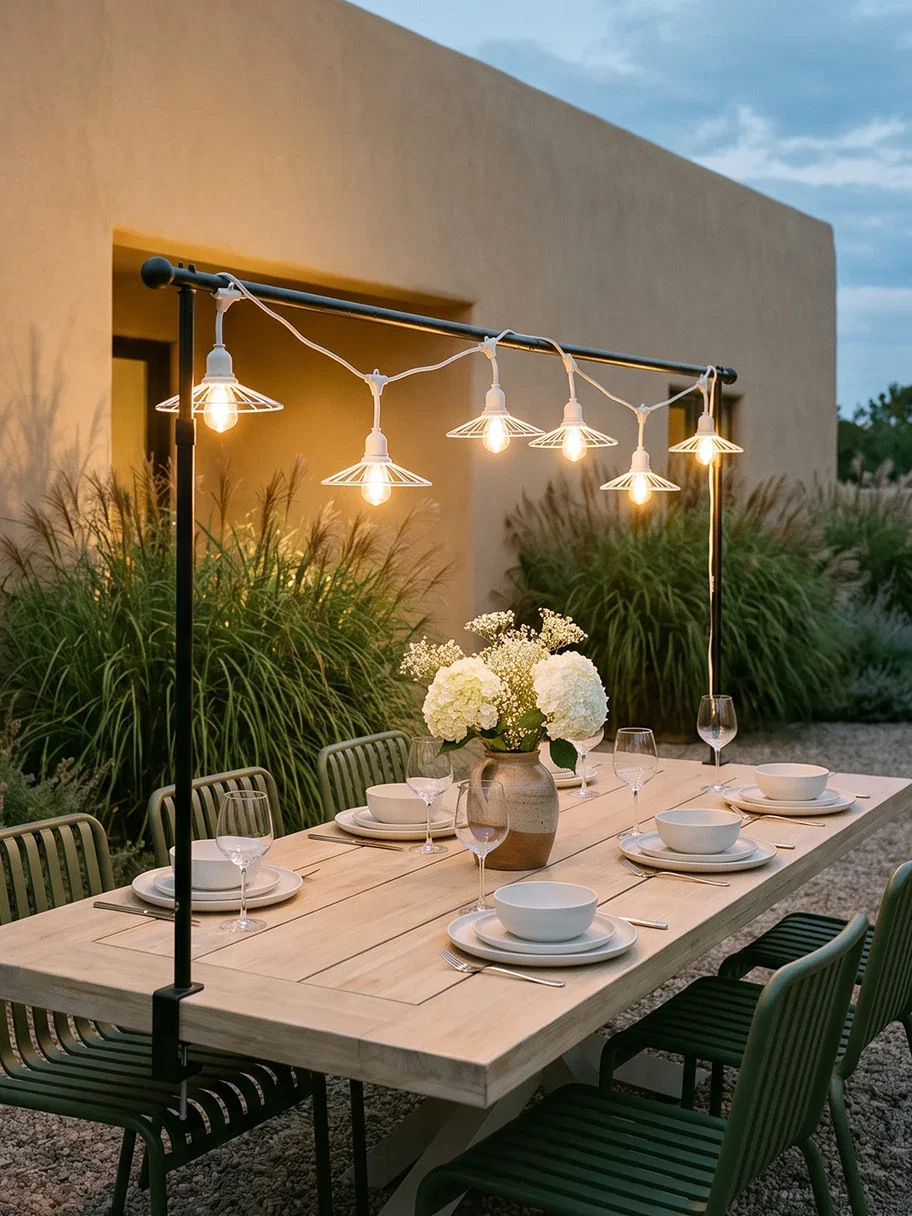 Crea ambiente: guirnaldas de luces como pieza central