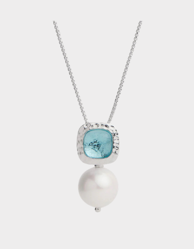 Blue Lagoon Pearl Necklace