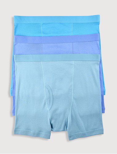 3-pk Solid 4 Inch Boxer Briefs