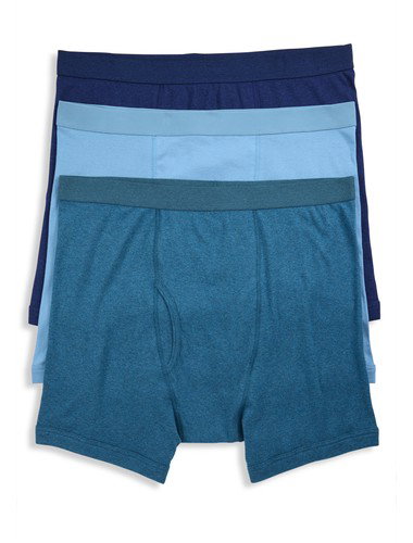 3-pk Heathered 4 Inch Boxer Briefs