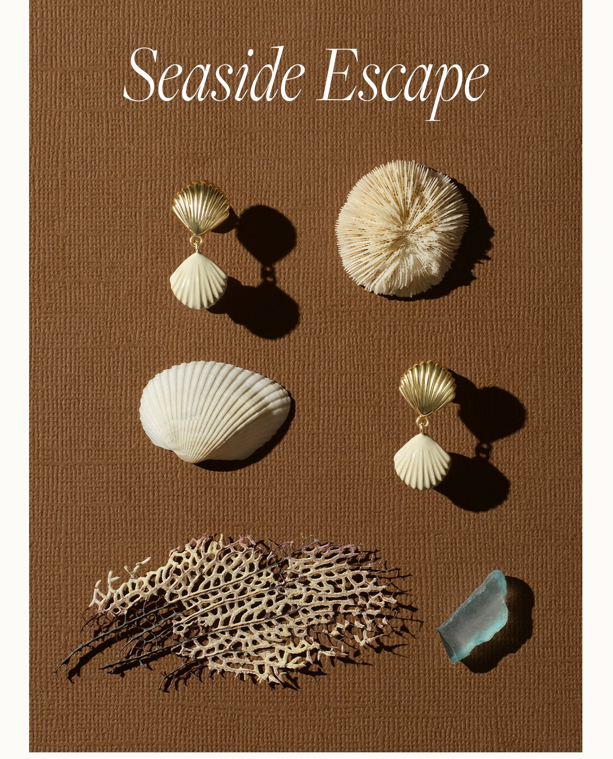 Seaside Escape. Shell earrings.