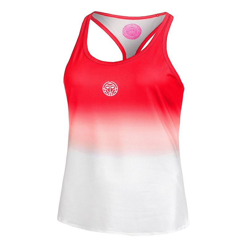 Crew Gradiant Tank-Top Damen-Rot,Weiß