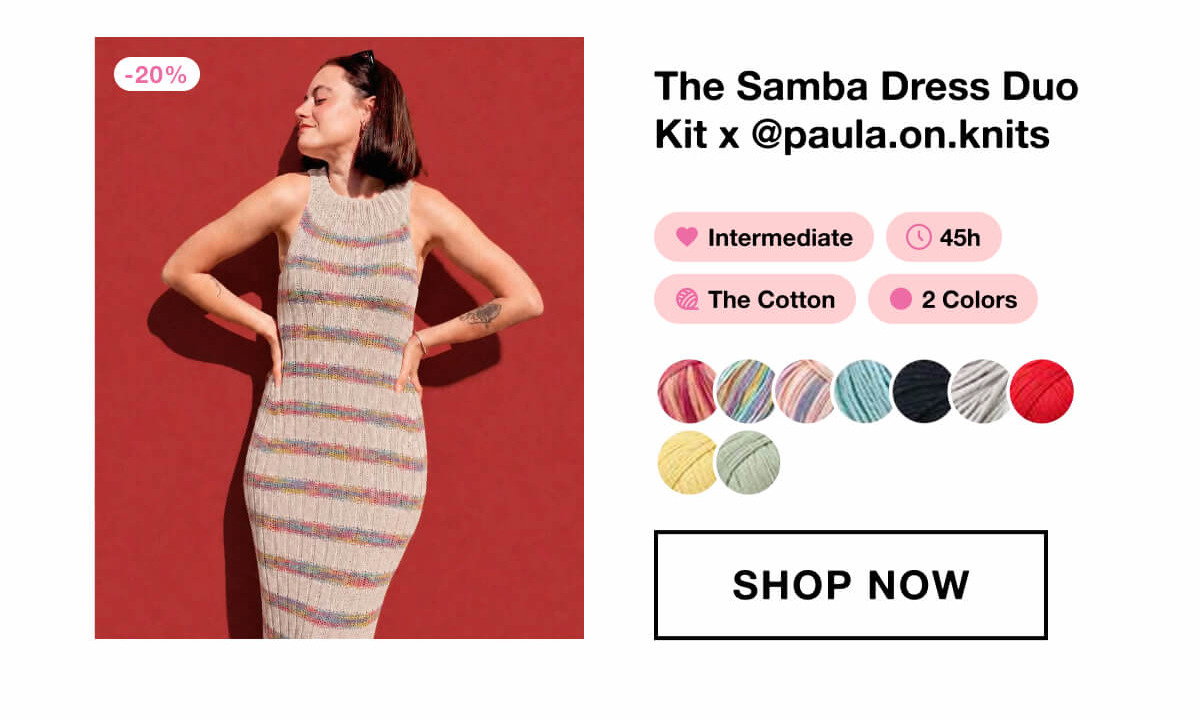 The Samba Dress Duo Kit x @paula.on.knits