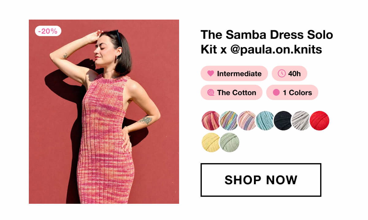 The Samba Dress Solo Kit x @paula.on.knits