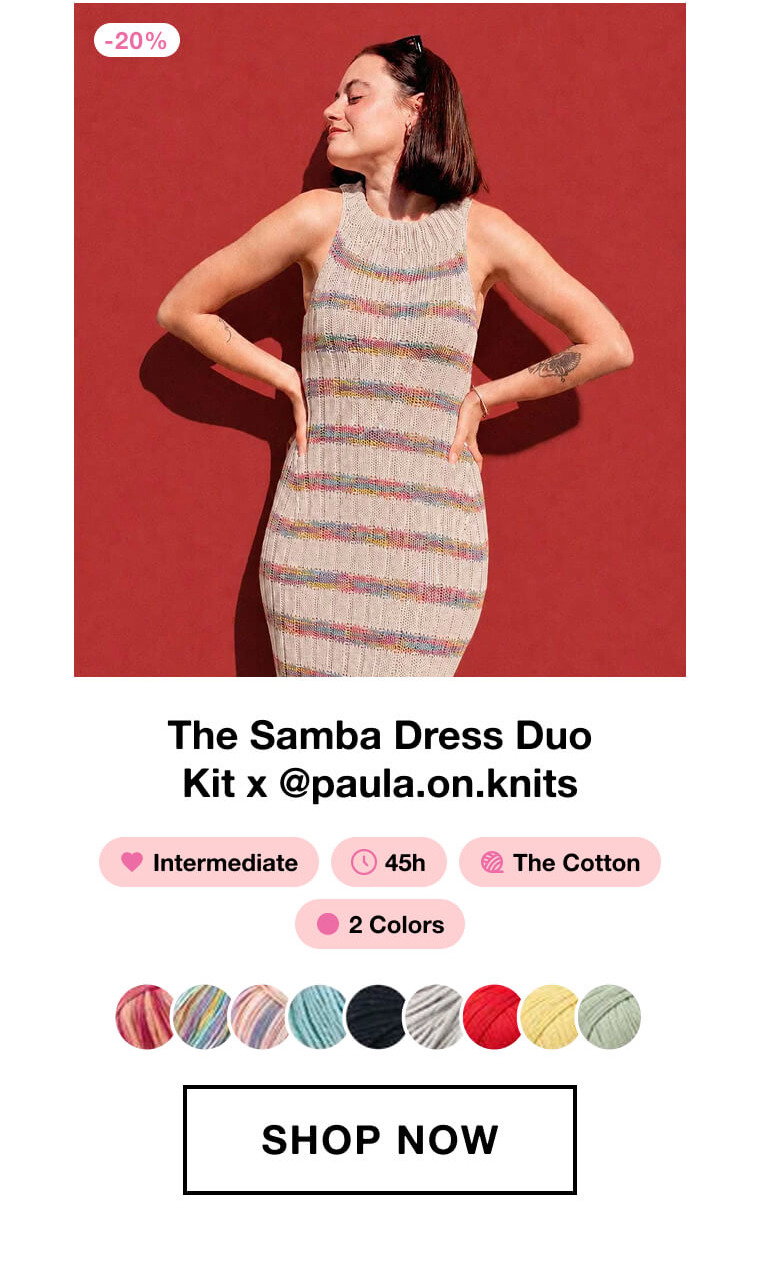 The Samba Dress Duo Kit x @paula.on.knits 1