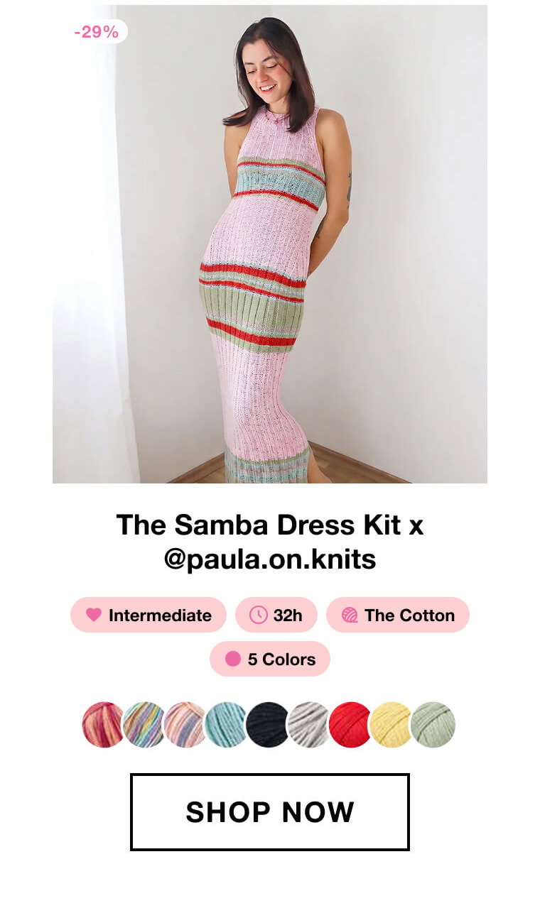 The Samba Dress Kit x @paula.on.knits 1