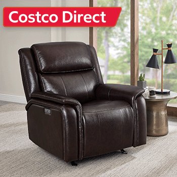 Barcalounger Bryson Leather Power Rocker Recliner with Power Adjustable Headrest