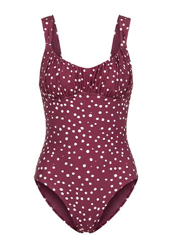 Dolce Dot Ruched Cross Back