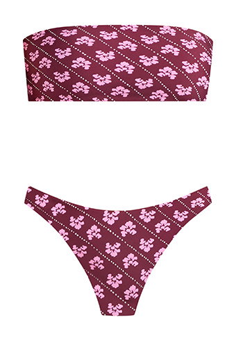 Batik Bloom Bandeaux Top 