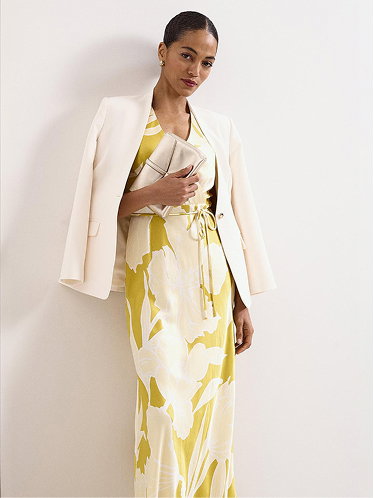 Paula Floral Satin Maxi Dress