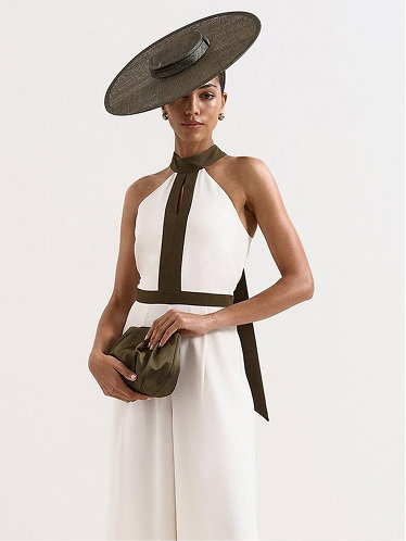 Monica Halterneck Wide Leg Jumpsuit