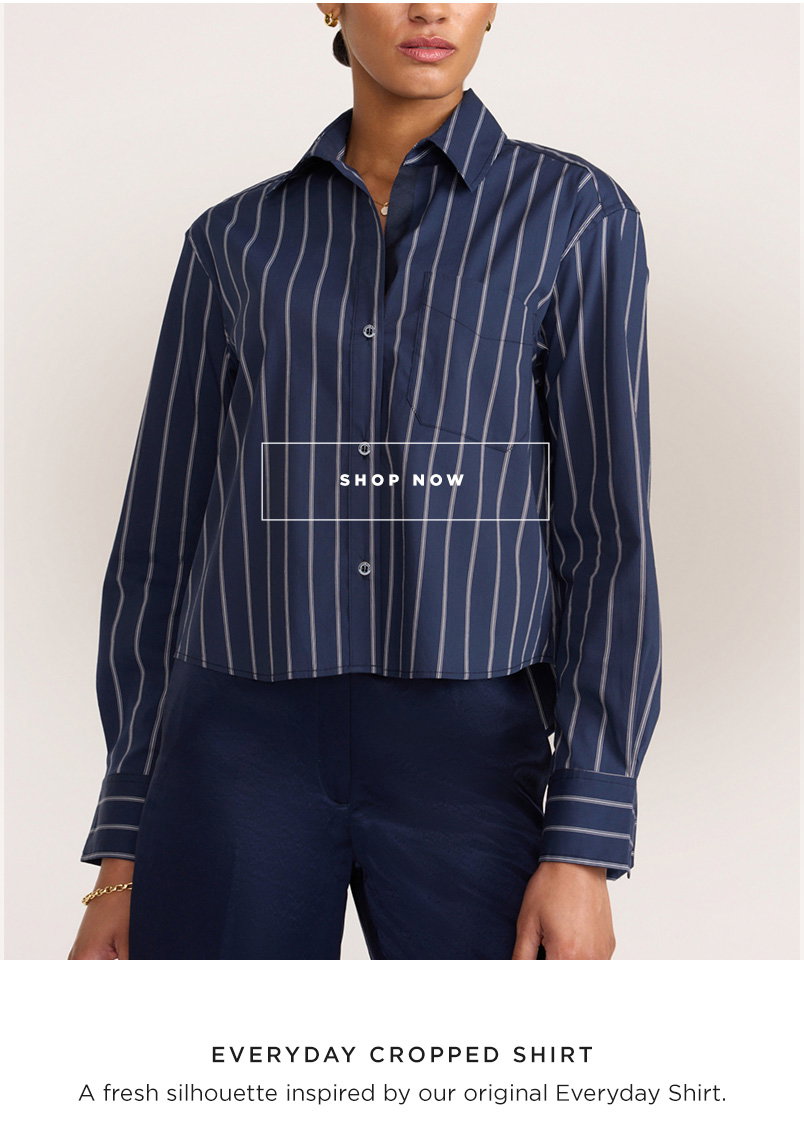 Introducing Our New Hartford Stripe featuring the Everyday Cropped Shirt