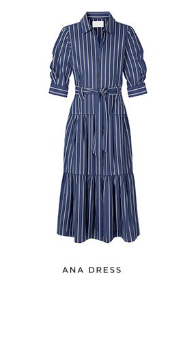 Ana Dress in Hartford Stripe