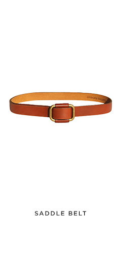 Saddle Belt in Cognac