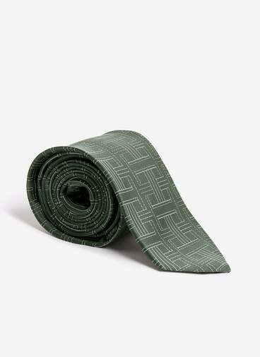 Sashiko Silk Tie