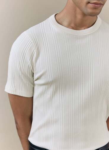 Ribbed T Shirt