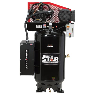 NorthStar Air Compressor with Quiet Armor, 7.5 HP, 80-Gal. Capacity, 26 CFM