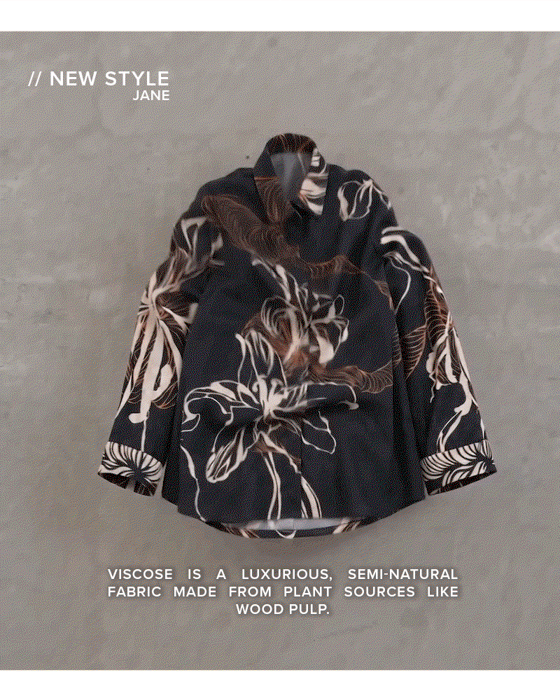 Shop Jane Collared Shirt in Floral Terrain