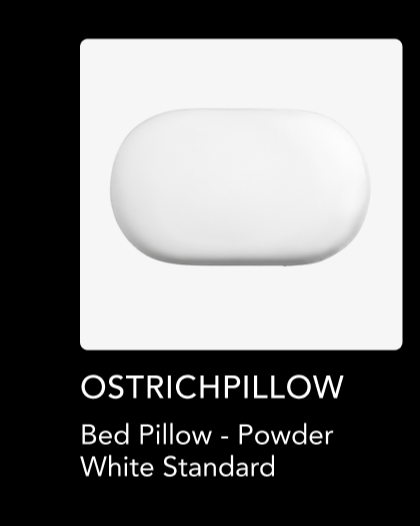Ostrichpillow Bed Pillow - Powder White Standard