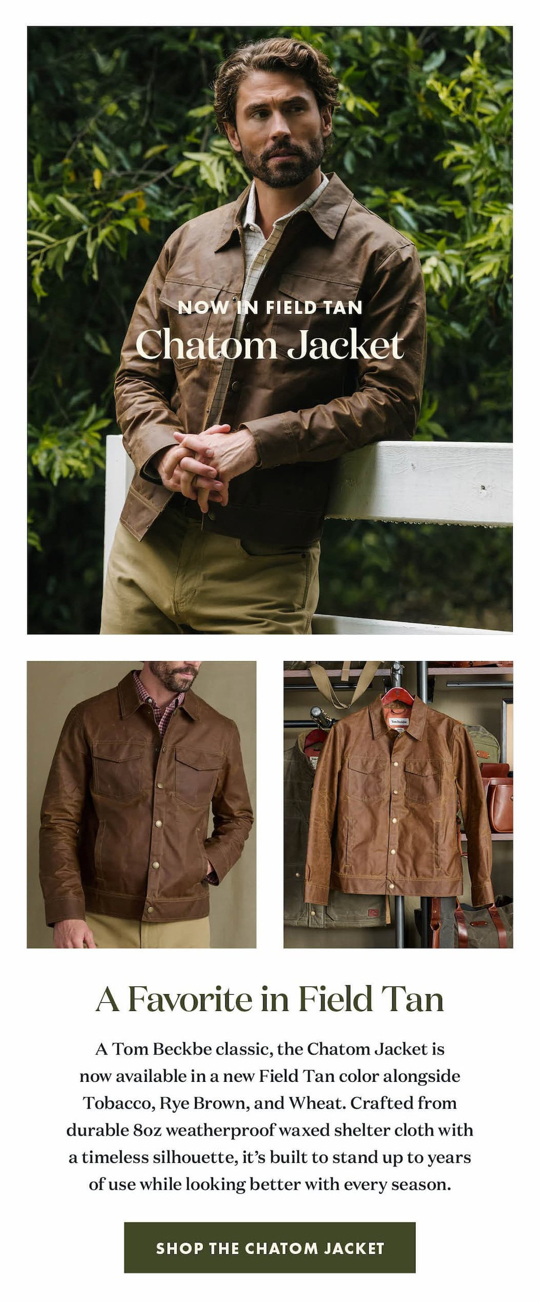 Chatom Jacket - Field Tan