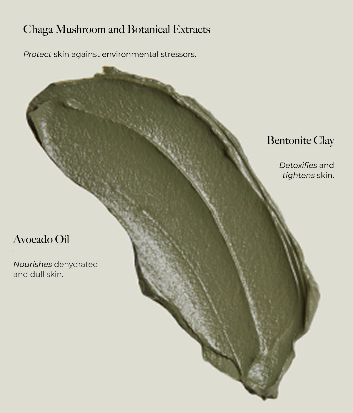 Product swatch of Advanced Fango Active Mud including ingredient details