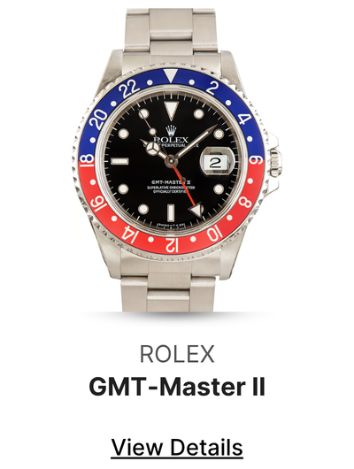 Used Rolex GMT-Master II Ref 16710 Red & Blue Pepsi