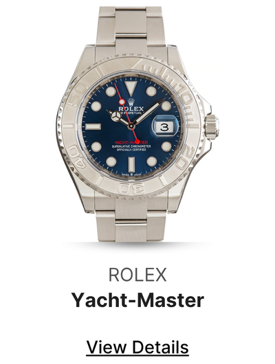 Pre-Owned Rolex Yacht-Master 40 Platinum Bezel Ref 126622 Blue Dial