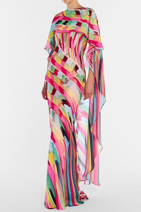Burnelle Dress Reticello Rainbow