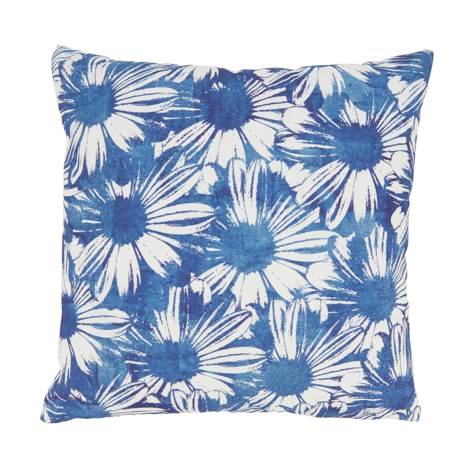 Image of Fresh Floral Outdoor Polyester Filled Throw Pillow