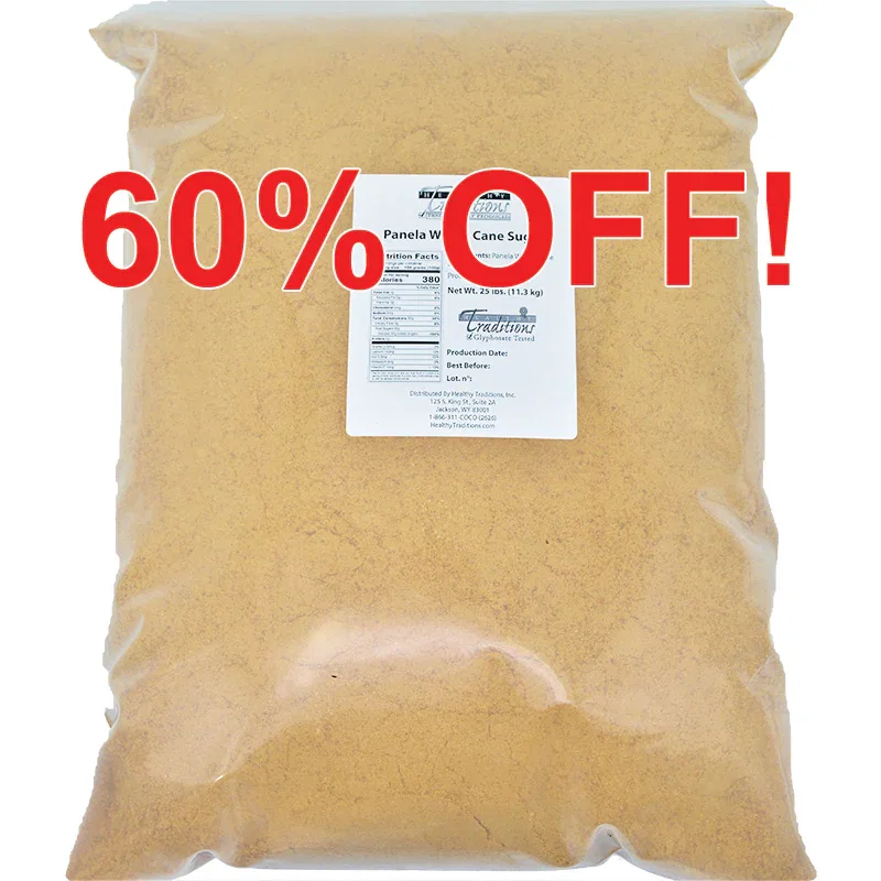 Image of Panela Whole Cane Sugar - 25lb Bag (limit of 2)