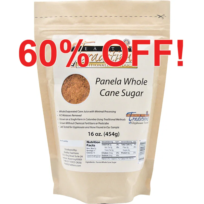 Image of Panela Whole Cane Sugar - 1lb Bag