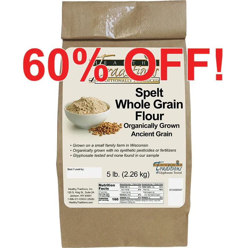 Image of Spelt Whole Grain Flour - 5 lb. Bag