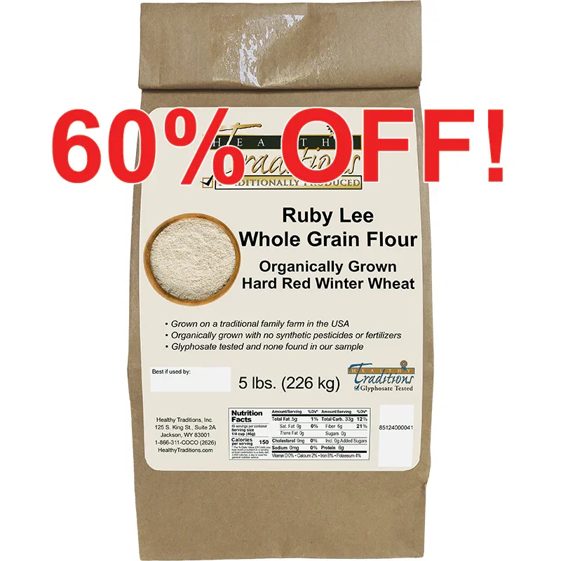 Image of Ruby Lee Whole Grain Flour - 5 lb. Bag